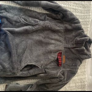 Women’s Gray Simply Southern Supersoft Fleece Quarter Snap Pullover